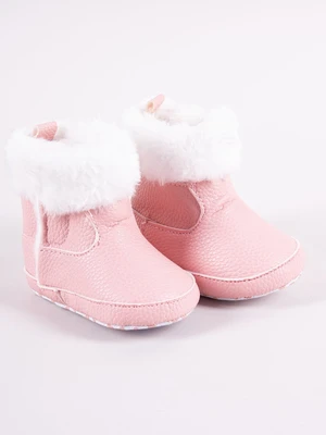 Scarpe invernali per bambini Yoclub Yoclub_Velcro_Strappy_Girls'_Boots_OBO-0185G-0500_Pink