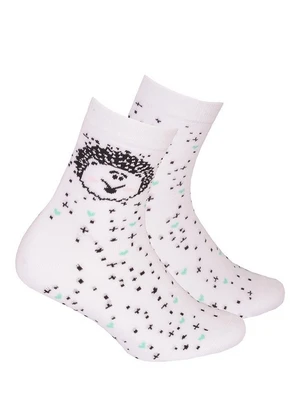 Gatta G34.01N Cottoline girls' socks patterned 27-32 white 232