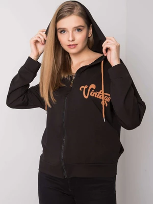 Black zippered sweatshirt