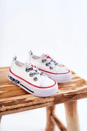 Kids fabric sneakers BIG STAR KK374048 White