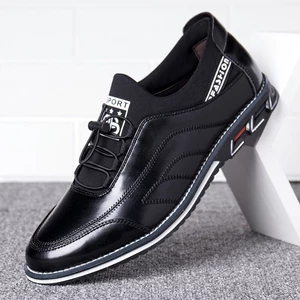 Men Comfy Non Slip Business Business Casual Driving Leather Shoes