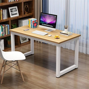 Steel Wood Desktop Computer Desk Office Computer Desk Home Simple Writing Study Desk for Home Office