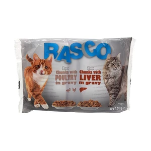 Kapsička Rasco Cat Multipack drůbeží/ játra 4x100g