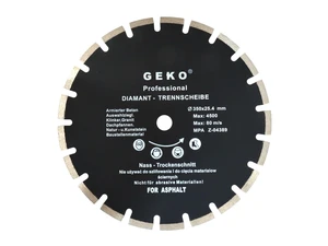 Kotouč diamantový řezný segmentový, 350x10x25,4mm