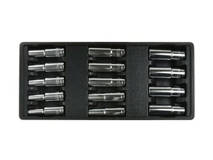 Vložka do zásuvky - sada dlouhé hlavice 1/2" 8-21mm CRV