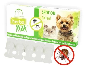 Herba Max Spot-On pre Mačky A Psy Malých Plemien 5x1ml