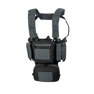 Hrudný nosič Helikon-Tex® Training Mini Rig® – Dvoubarevná černá / Shadow Grey (Farba: Čierna / Shadow Grey)