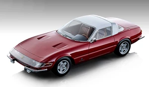 1969 Ferrari 365 GTB/4 Daytona Coupe Speciale Gloss Ferrari Red with White Top "Mythos Series" Limited Edition to 130 pieces Worldwide 1/18 Model Car