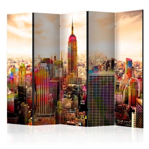 Paraván Colors of New York City III Dekorhome 225x172 cm (5-dílný),Paraván Colors of New York City III Dekorhome 225x172 cm (5-dílný)