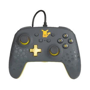 PowerA Enhanced Wired Controller - Pikachu Grey for Nintendo Switch