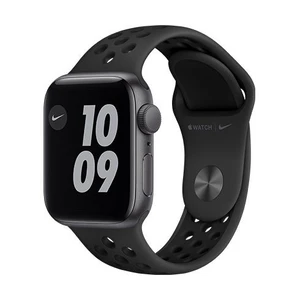 Apple Watch Nike SE GPS, 40mm Space Gray Aluminium Case with Anthracite/Black Nike Sport Band - Regular