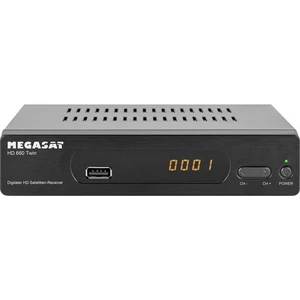 MegaSat HD 660 Twin satelitný prijímač funkcia záznamu, ethernetová prípojka Počet tunerov: 2