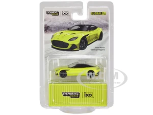 Aston Martin DBS Superleggera Yellow Metallic with Black Top "Global64" Series 1/64 Diecast Model Car by Tarmac Works