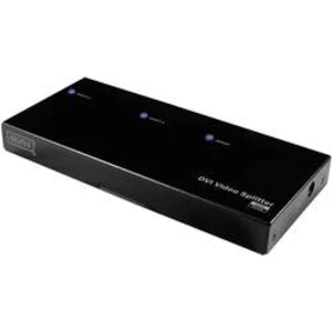 DVI rozbočovač Digitus DS-41211, N/A, 2 porty, černá