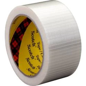 Vláknitá lepicí páska 3M 89597550, (d x š) 50 m x 75 mm, kaučuk, transparentní, 1 ks