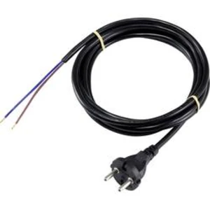 Síťový kabel s napájecí zásuvkou Basetech XR-1638090, 3.00 m, černá
