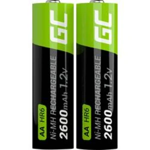 Akumulátor AA Ni-MH Green Cell HR6, 2600 mAh, 1.2 V, 2 ks