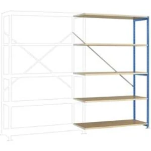 Přístavný modul regálu oddělení Manuflex RP1128.5012, (š x v x h) 1250 x 2000 x 600 mm