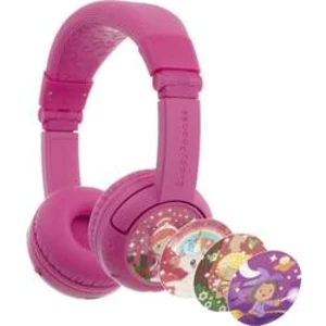 Bluetooth®, kabelová dětské náhlavní sada On Ear Stereo onanoff BuddyPhones® BT-BP-PLAYP-PINK, růžová