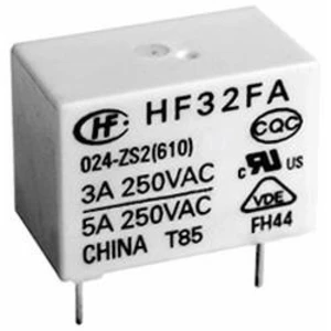 Síťové relé Hongfa HF32FA/005-HSL2 (610), 5 A , 30 V/DC/ 250 V/AC , 1250 VA/ 150 W