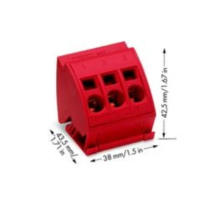 Připojovací blok 16 mm², WAGO 812-113, 38 mm , 12 ks
