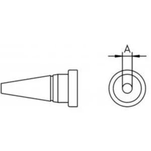 Oblý pájecí hrot Weller T0054448999 LT 1A, 13 mm, 1 ks
