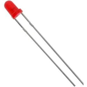 LED s vývody HuiYuan 3034R1D-EHE-C, typ čočky kulatý, 3 mm, 60 °, 20 mA, 1300 mcd, 2.1 V, červená 3034R1D-EHE-C.