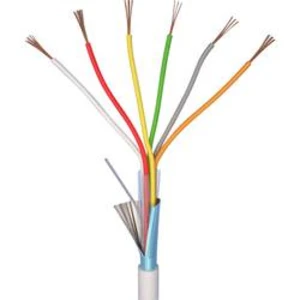 Alarmový kabel LiYY ELAN 70I140, 6 x 0.22 mm², bílá, 10 m