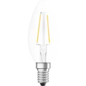LED žárovka OSRAM 4058075107922 230 V, E14, 2.80 W = 25 W, studená bílá, A++ (A++ - E), tvar svíčky, 1 ks