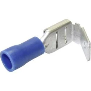 Faston zásuvka TRU COMPONENTS 1583092 s odbočkou, 6.30 mm x 0.80 mm, 180 °, částečná izolace, červená, 1 ks
