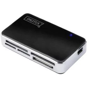 Externí čtečka paměťových karet Digitus DA-70322-1, USB 2.0, černá, stříbrná