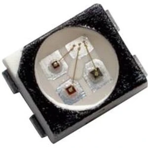 SMD LED Avago Technologies, HSMF-A341-A00J1, 20 mA, 1,9 V, 120 °, 80 mcd, červená/zelená/modrá
