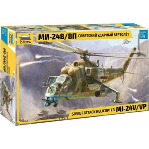 Zvezda Model Kit vrtulník MIL-Mi 24 V VP 1:48