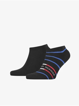 Calzini alla caviglia da uomo Tommy Hilfiger Tommy_Hilfiger_Socks_100002211_002_2Pack_Black