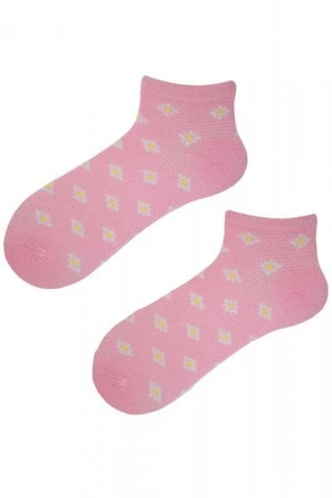 Noviti Sedmikráska ST 020 W 03 růžové Dámské kotníkové ponožky 39/42 růžová