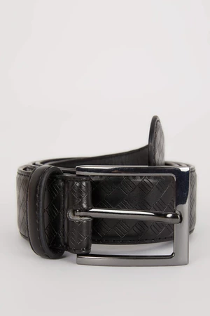 DEFACTO Man Rectangle Clasp Faux Leather Classic Belt