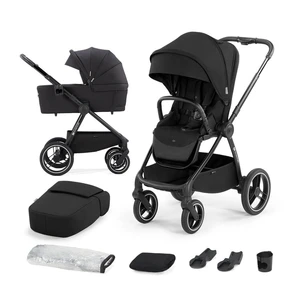 KINDERKRAFT Kočík kombinovaný Nea 2v1 Midnight Black, Premium,KINDERKRAFT SELECT Kočík kombinovaný Nea 2v1 Midnight Black, Premium