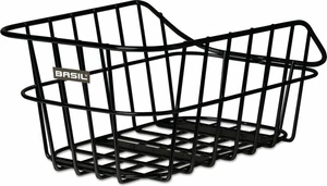 Basil Cento Alu Bicycle Basket Rear Matt Black Bicycle basket Portabicicletas