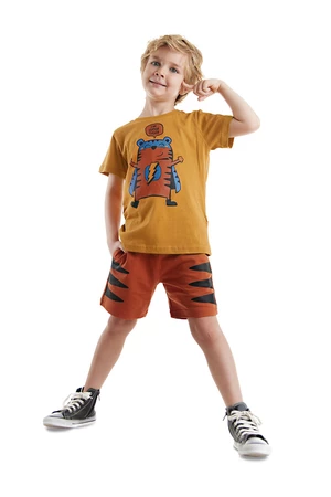Denokids Super Tiger Boys T-shirt Shorts Set