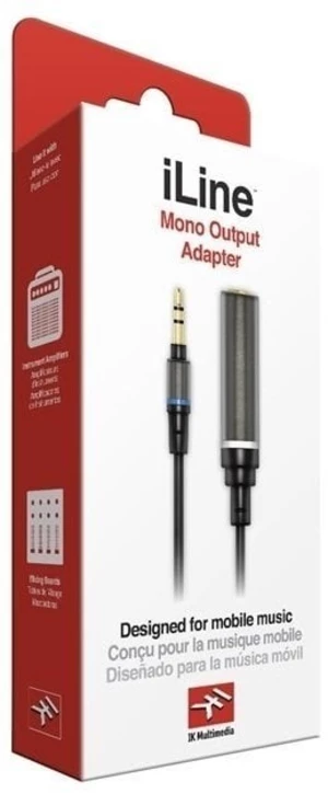IK Multimedia iLine Mono Output Adapter 30 cm Audio kábel