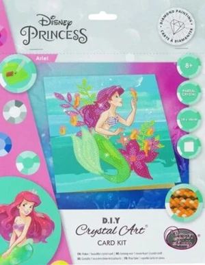 Crystal Art pohlednice Ariel