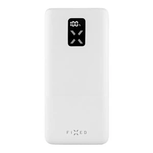 Powerbank FIXED Zen 20 s LCD displejem a výstupem PD 20W 20.000mAh, bílá