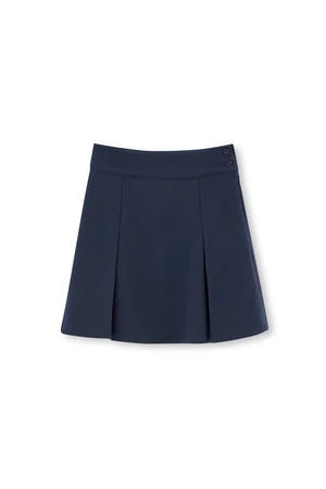 Dagi Navy Blue Interlock Shorts Skirt