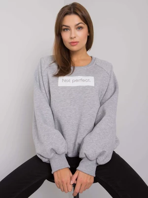 Cotton grey hoodie