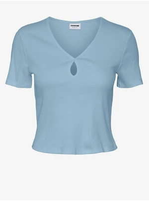 Blue Womens Basic T-Shirt Noisy May Maya - Women