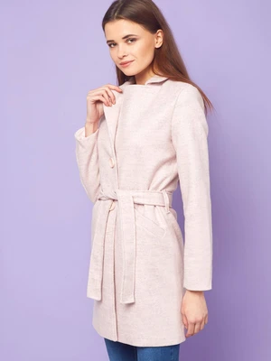 Coat Uplander with stripe pink