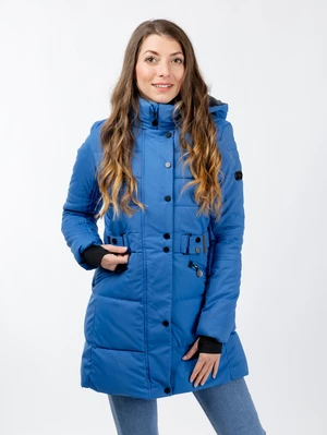 Women's quilted jacket GLANO - blue