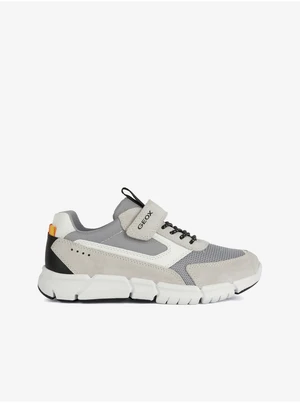 Light Grey Geox Boys Sneakers - Boys