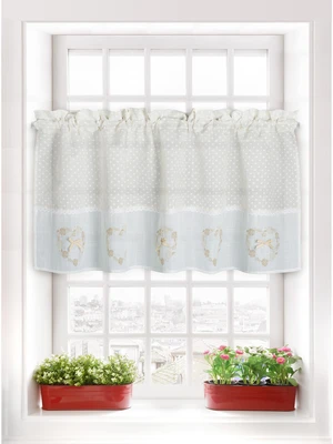 Edoti Cafe curtain Romance A508