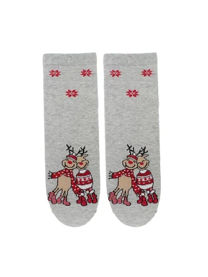 Bratex 2988 X-Mass Socks Women's 36-41 light melange/lurex d-032